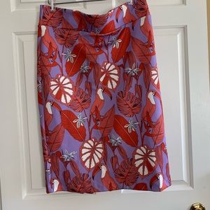 Colourful pencil skirt